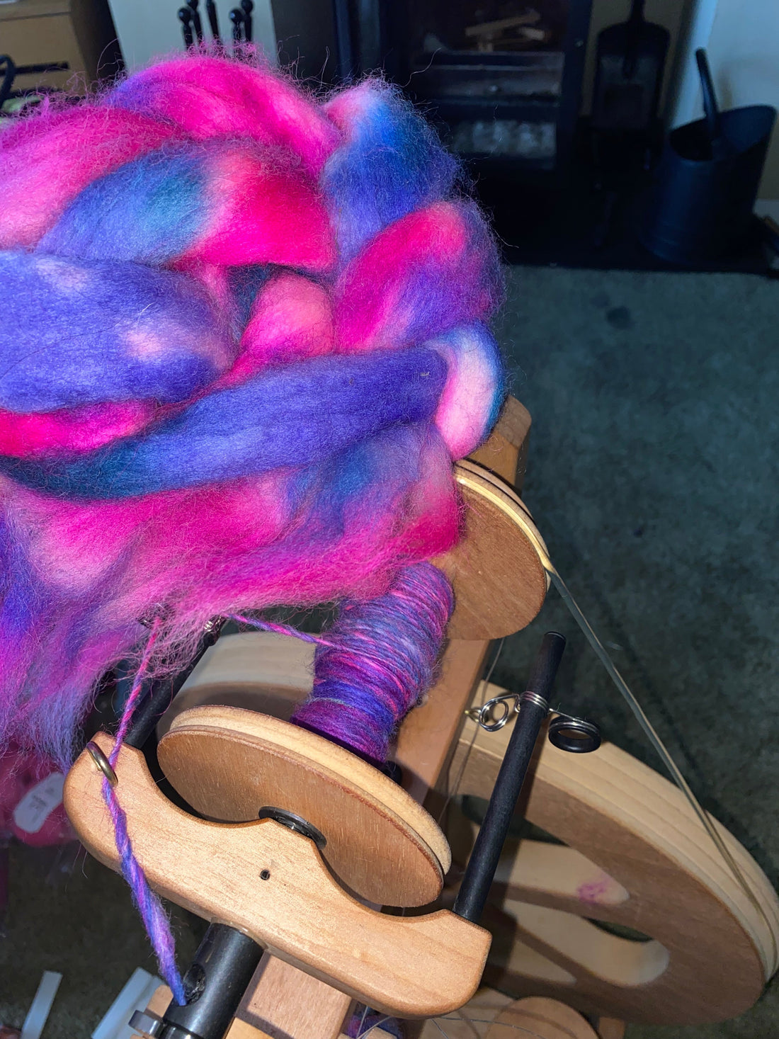 Blue Face Leicester hand dyed