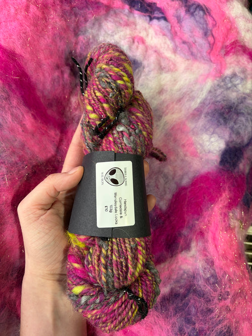 Corriedale and Wensleydale’s locks Handspun Yarn