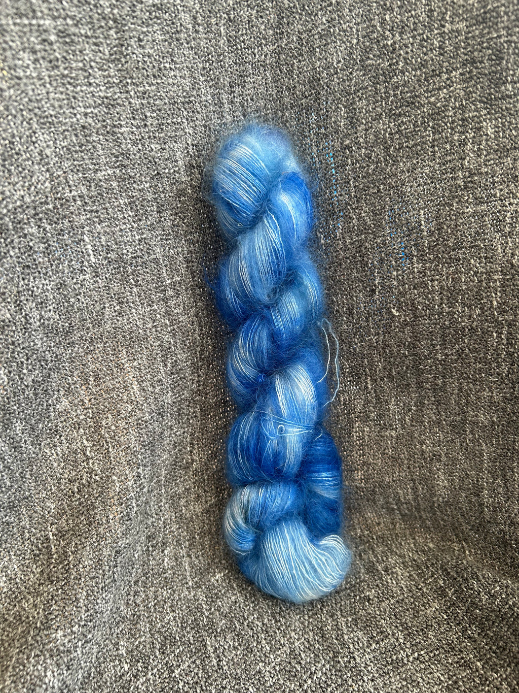 Iced Water - Hand dyed Mohair