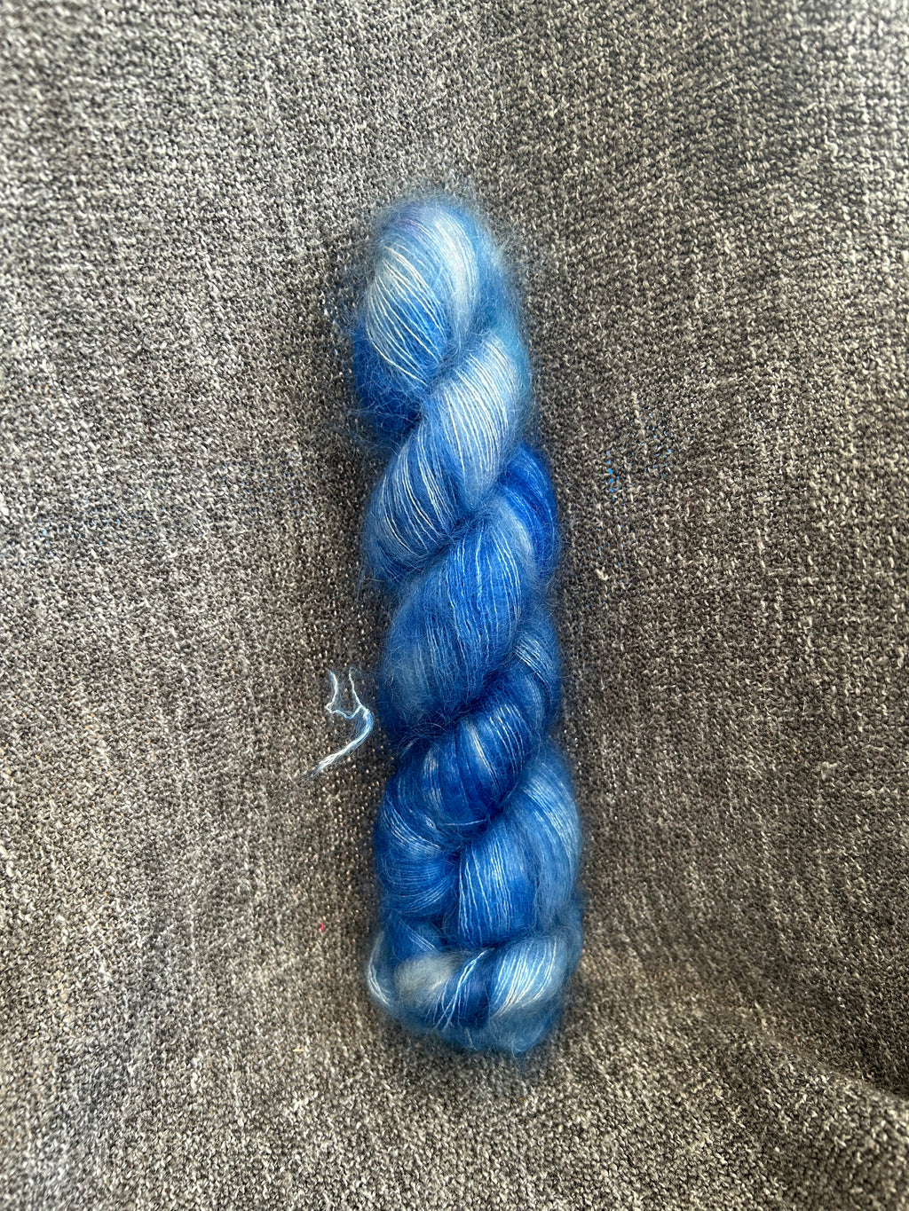 Iced Water - Hand dyed Mohair