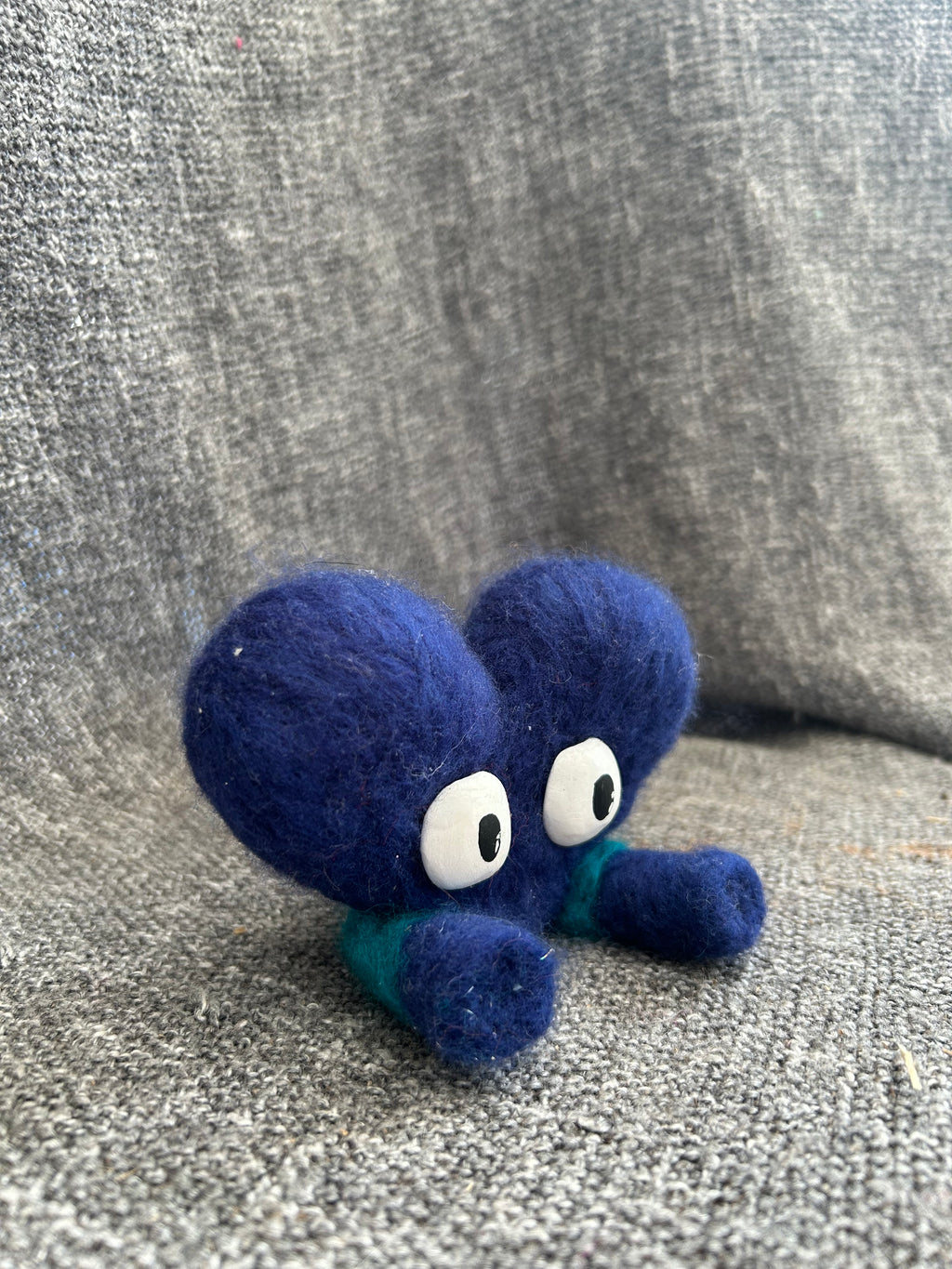 Needle felted Creature from the heart