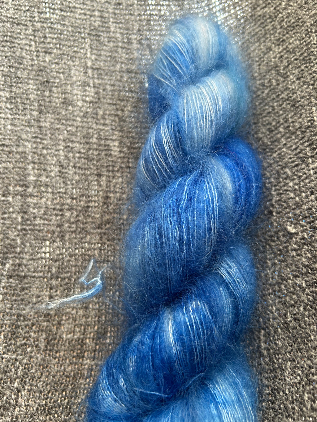 Iced Water - Hand dyed Mohair